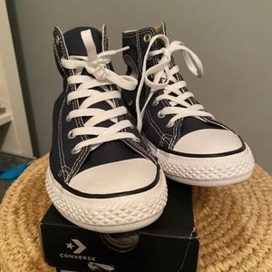 Chuck Taylor Navy blue high tops classics
